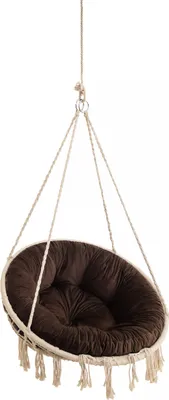 Image de Coussin "Stork House" - Ø 92 cm - pour fauteuil et siège suspendu - Velvet, doux & élégant | Coussins, Lavable Support, Rond, Swing, Balançoire | PillowPrim