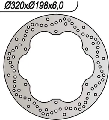 Immagine prodotto di Disco freno NG anteriore lato sinistro 6 fori da 8,25 mm per YAMAHA