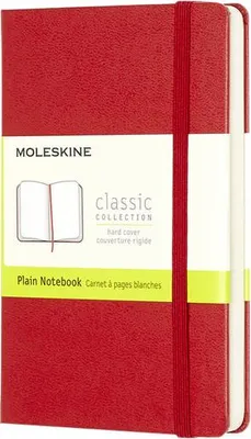 Image de Cahier MOLESKINE P/A6 vierge à couverture rigide rouge clair