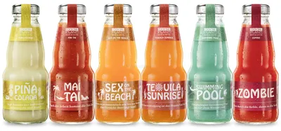 Immagine prodotto di Set di prova Cocktail Plant da 6 pezzi - Plant Zombie + Swimming Pool + Tequila Sunrise + Sex on the Beach + Mai Tai + Pina Colada - Ciascuno (10,1% vol) 0,2 l, cauzione inclusa, RICICLABILE - [Contiene solfiti]