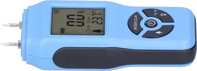Zdjęcie produktu dla Cyfrowy tester wilgotności - przenośny ręczny wykrywacz wilgotności drewna z wyświetlaczem LCD (niebieski)