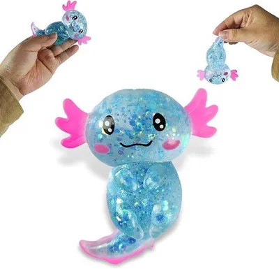 Image de Balle anti-stress bleue 10 x 8 cm pour enfants