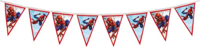 Productafbeelding van Spiderman, vlaggenketting voor decoratie, 2,3 meter