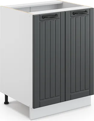 Produktbild von Küchenunterschrank Vicco Fame-Line Anthrazit Landhaus 60 cm ohne Arbeitsplatte, Model 36011