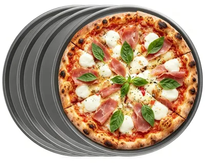 Obrázok produktu pre Sada 4 kusov plechov na pizzu, vhodné do rúry, priemer 29 cm