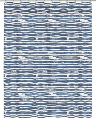 Produktbild von Kleine Wolke Duschvorhang PEVA RAIA Navy 180 x 200 cm