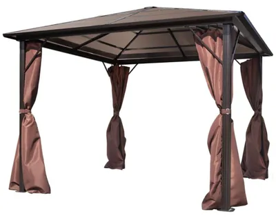 Zdjęcie produktu dla Pawilon ogrodowy - Szklarnia ogrodowa - Zadaszenie ogrodowe - Pergola - Kopuła ogrodowa - 300x300 cm