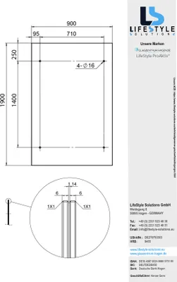 Obrázok produktu pre Sklenené centrum Hagen 190x90 cm sklenená strieška číra BK-L