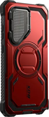 Imagen del producto de Funda I-Blason, protección total resistente a golpes para Samsung S25 Ultra, compatible con MagSafe, color rojo
