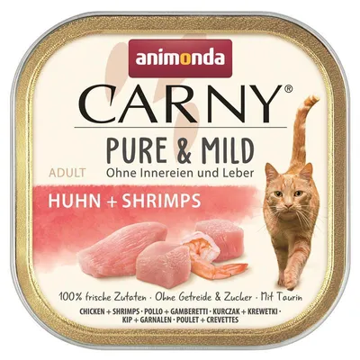 Produktbild von animonda Carny 4017721839488, Adult, jede Rasse, Huhn, Garnele, 100 g, Getreidefrei, Ohne Soja