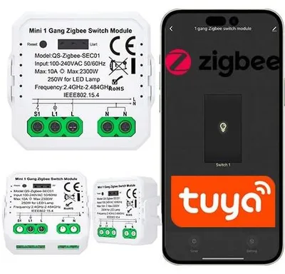 Zdjęcie produktu dla Przekaźnik zigbee sterownik światła podtynkowy inteligentny dom