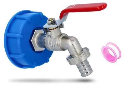 Obrázok produktu pre Funkčný uzáver s kovovým výpustným kohútikom pre kanistre, nádoby a kontajnery IBC, 3/4" Ø 61 mm
