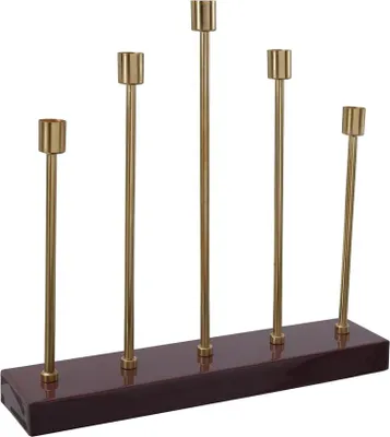 Produktbild von Kerzenhalter Art Deco 500 Bordeaux / Gold