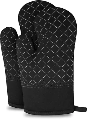 Obrázok produktu pre Rukavice na pečenie, odolné do 300°C, protišmykové bavlnené, na varenie, pečenie, grilovanie