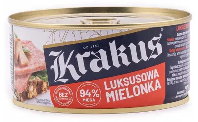 Zdjęcie produktu dla Konserwa Krakus mielonka luksusowa 300 g