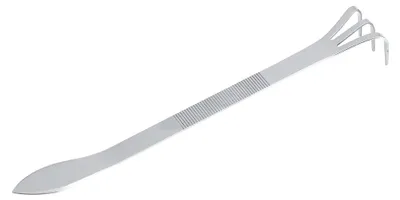 Obrázek produktu pro 24 cm, nerezová ocel, zahradní rýč se 3 zuby, pro výsadbu rostlin, příslušenství pro úpravu půdy