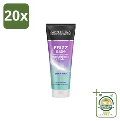 Produktbild von 20 x John Frieda Frizz Ease Weightless Wonder Shampoo - 250 ml - Vorratspackung - 20 Stücke