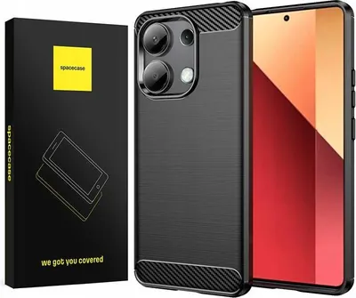 Image de Coque SPACECASE Carbon pour Redmi Note 13 4G noir