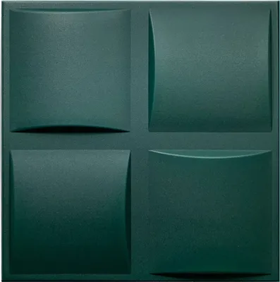 Produktbild von DECCART | 3D Deckenpaneele & Wandpaneele Grün | Dekorative Schaumstoff-Kasetondecken | 50 cm x 50 cm | 0,25 m²
