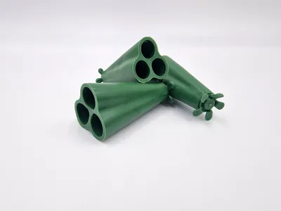 Produktbild von Pyramidenspitze Rankhilfe 3er Set – Stangenverbinder für Bambus 8–12 mm