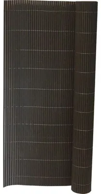 Produktbild von PVC Sichtschutzmatte, Doppelwandig, 10 mm Lamellen, Grau, 1 x 3 m
