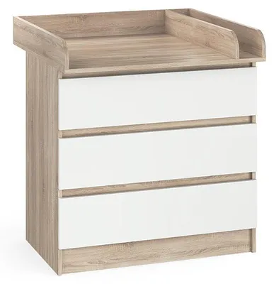 Produktbild von Wickelkommode Vicco Emma Sonoma/Weiß 80 x 87 cm, Model 36732