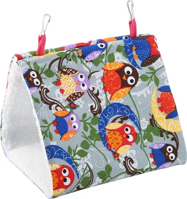 Produktbild von Haustier Vogel warmes weiches Hängematten -Käfig -Papageihänge Hütte Zeltbett Höhle Schwungspielzeug (#6)