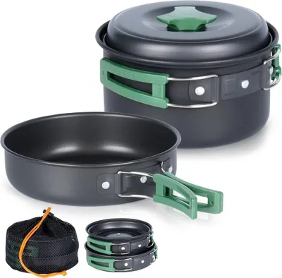 Produktbild von Touristenteller aus Aluminium 500 / 900 ml 2 Stück.