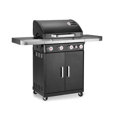 Produktbild von LANDMANN Gasgrill Rexon 4.1 CooK DE 135cm schwarz 12231 GR Stahl emailliert/Warmhalterost
