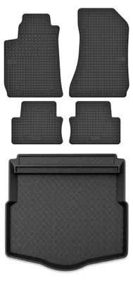 Obrázok produktu pre Gumové autokoberce SolidTread + vaňa kufra pre: Alfa Romeo 159 2006-2011 kombi 5 ks