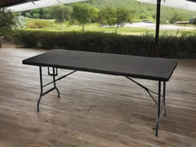Produktbild von Perel folding table wood Tavolo da campeggio Nero FP180W Carico peso max. 100
