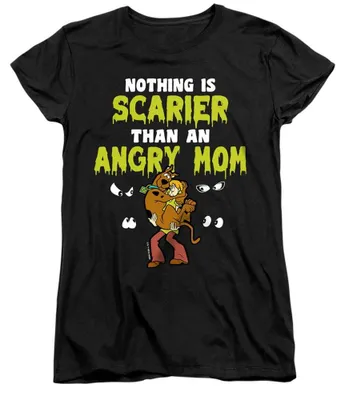 Produktbild von Scooby Doo - "Nothing Scarier Shaggy Womens" T-Shirt für Damen, Muttertag, Anliegend TV36244 (M) (Schwarz)