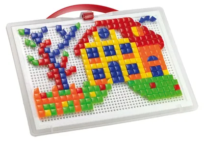 Produktbild von Quercetti Visuelle Pixelkunst 300 Pins 5 Farben Durchsichtig Durchsichtig One Size