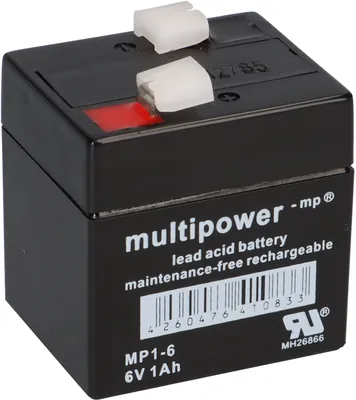 Image de Multipower Batterie au plomb MP1-6 Pb 6V / 1Ah