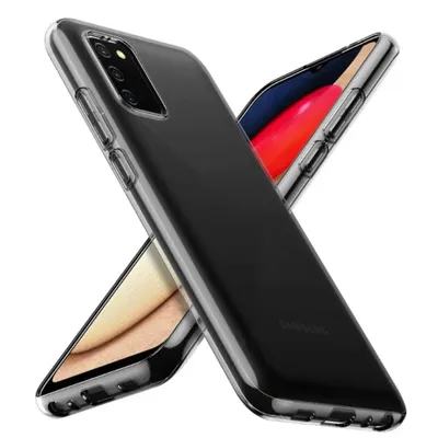Immagine prodotto di Smartphonica Custodia per telefono adatta a Samsung Galaxy A03s Silicone trasparente - Custodia trasparente traslucida Coperchio posteriore
