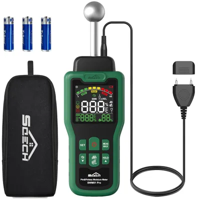 Obrázek produktu pro Měřič vlhkosti s barevným LCD displejem a teploměrem