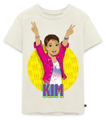 Produktbild von Spreadshirt Die Drei Ausrufezeichen Kim Kinder Premium T-Shirt, 98/104 (2 Jahre), Naturweiß