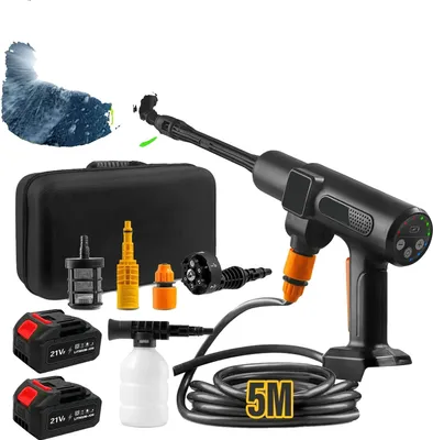 Image de Nettoyeur haute pression, 200 bars, fonctionnement sans fil, avec 2 batteries