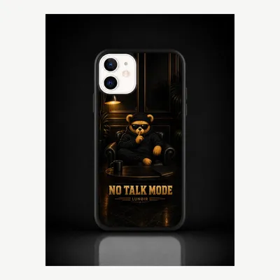 Imagen del producto de Funda para iPhone 12 / 12 Pro, carcasa protectora con diseño "No hablar" – LUNØIR ©