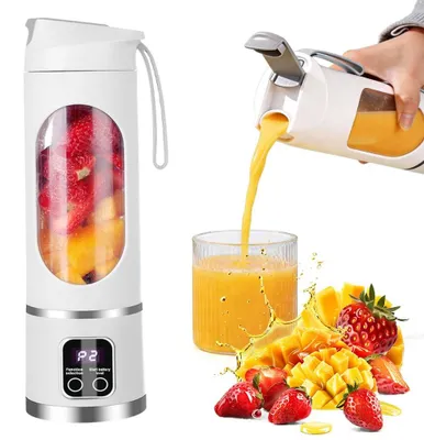 Mini-Mixbecher 450 ml, 12 Edelstahlklingen, 3 Geschwindigkeiten, USB
