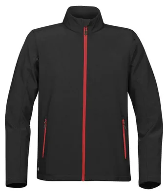 Produktbild von Stormtech - "Orbiter" Softshelljacke für Herren FK1363 (M) (Schwarz/Leuchtend Rot)