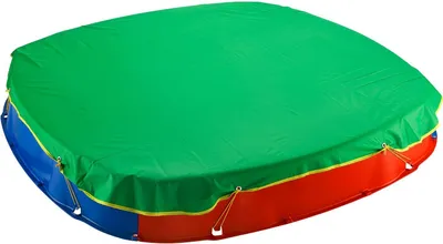 Image de Bâche de protection pour bac à sable Housse de protection contre les intempéries 150x150cm vert