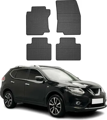 Image de Tapis de Sol pour Nissan X-Trail 2013-2021 Caoutchouc Noir