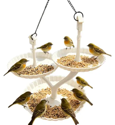 Image de Nichoir pour oiseaux sauvages avec 3 mangeoires
