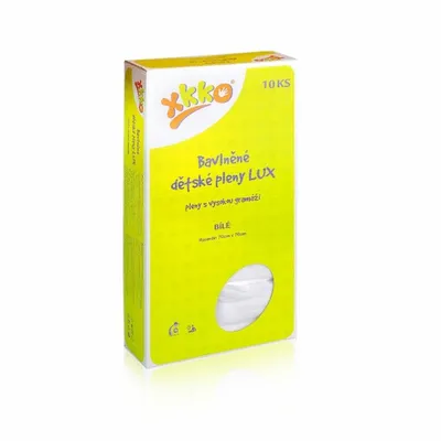 Obrázek produktu pro XKKO LUX vysokogramážní bavlněné pleny 70x70 bílé - 10ks