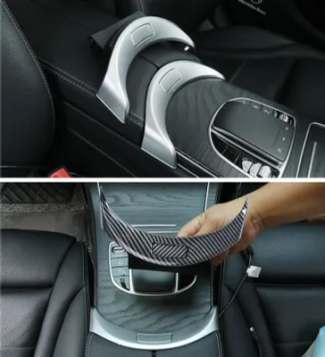 Produktbild von Mittelkonsole Armlehne Aufbewahrungsbox Entriegelungsknopf Schalter Schutzhülle Ersatz für Mercedes Benz C GLC Klasse W205 W253 2015–2021