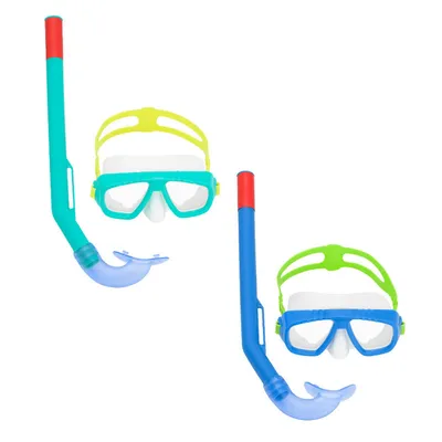 Immagine prodotto di Maschera subacquea Bestway per adulti, vetro temperato, colori assortiti, cinturino in silicone, +14 anni spiaggia e piscina 22074