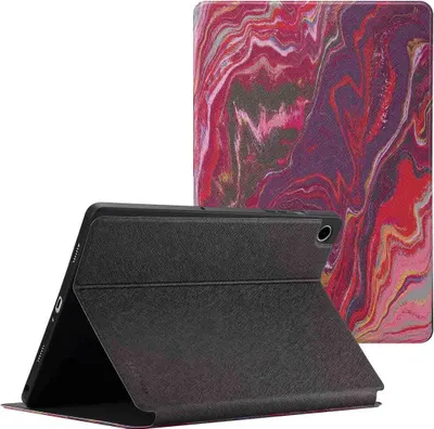Productafbeelding van Selencia Vivid tablethoes voor de Samsung Galaxy Tab A9 Plus - Marble Plum