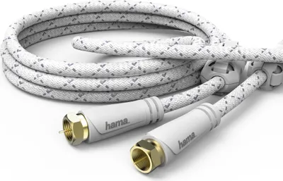 Produktbild von Hama 00179220, 5 m, F-Typ, F-Typ, Weiß