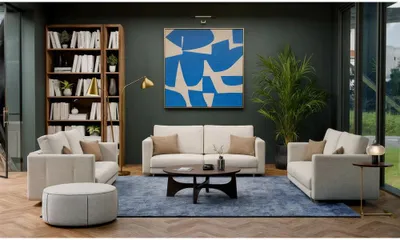 Produktbild von Dreisitzer-Schlafsofa DELVO – beige